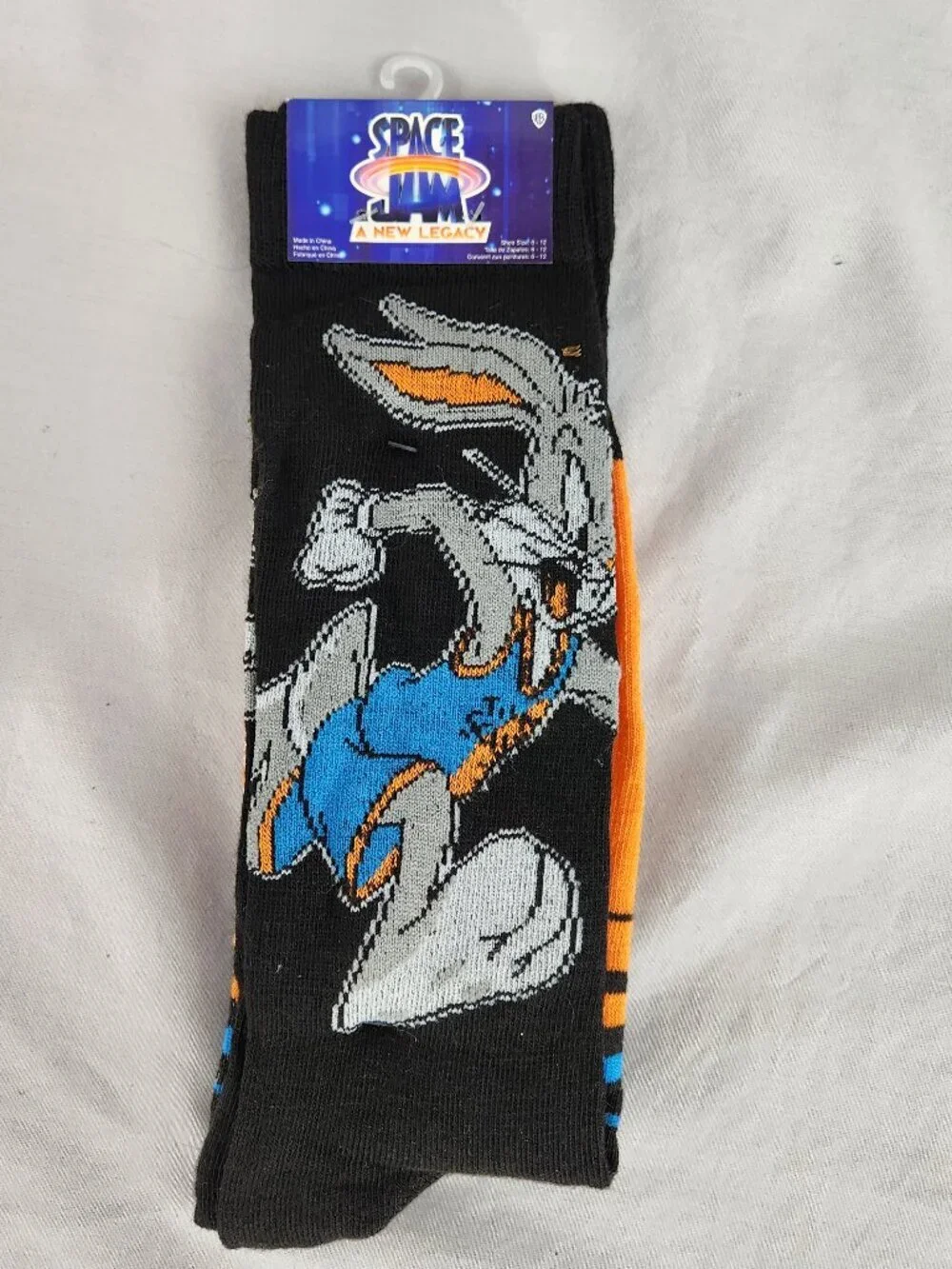 NWT Space Jam New Legacy Mens Socks 6-12 Novelty Funny Bugs Tasmanian Devil